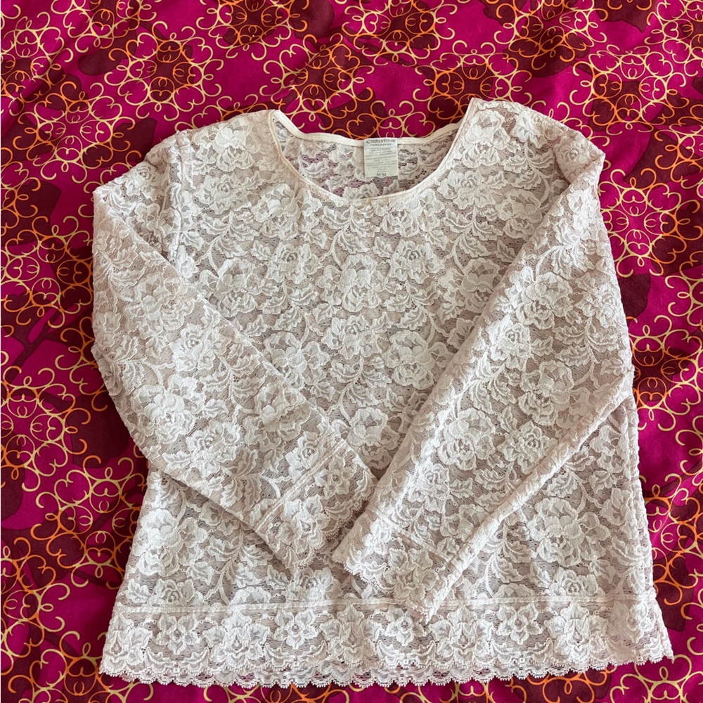 Christine Vancouver Vintage Style Lace Top
